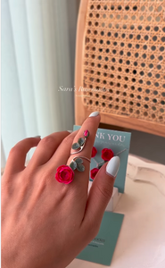 Red Rose Jewellery Set
