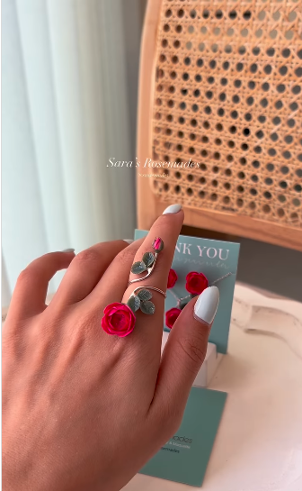 Red Rose Jewellery Set