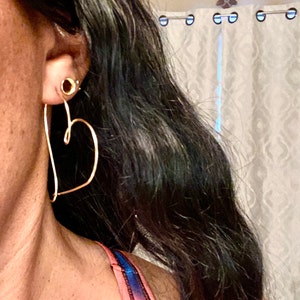 Heart Hoops Earrings