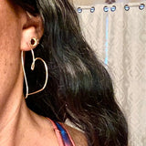 Heart Hoops Earrings