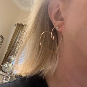 Heart Hoops Earrings