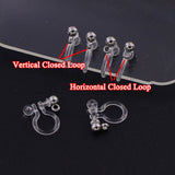 Plastic resin clips-on Earring Converter Pack Of 2