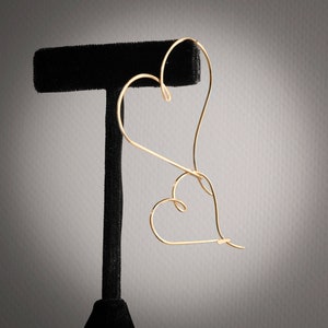 Heart Hoops Earrings