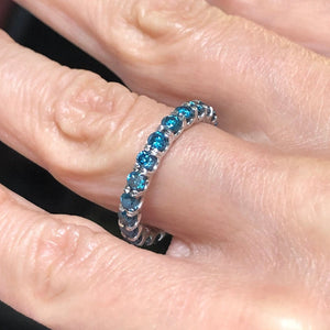 Blue Diamond Ring