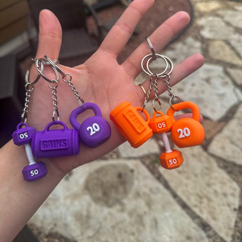 Mini Gym Keychain Set