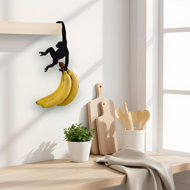 Playful Monkey Banana Hanger