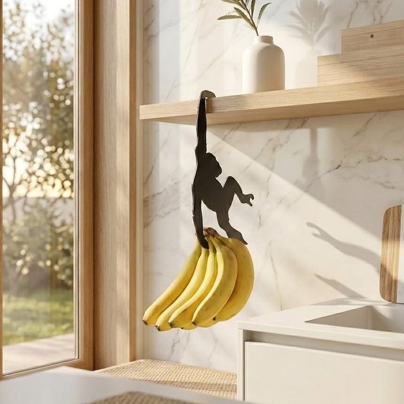 Playful Monkey Banana Hanger