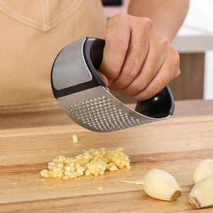 Stainless Steel Garlic Press & Crusher
