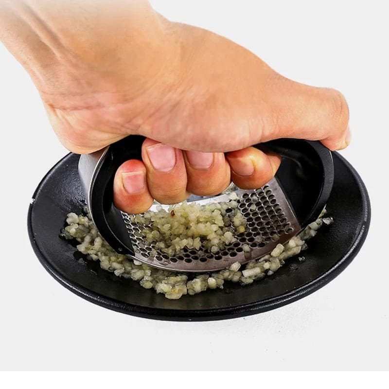 Stainless Steel Garlic Press & Crusher