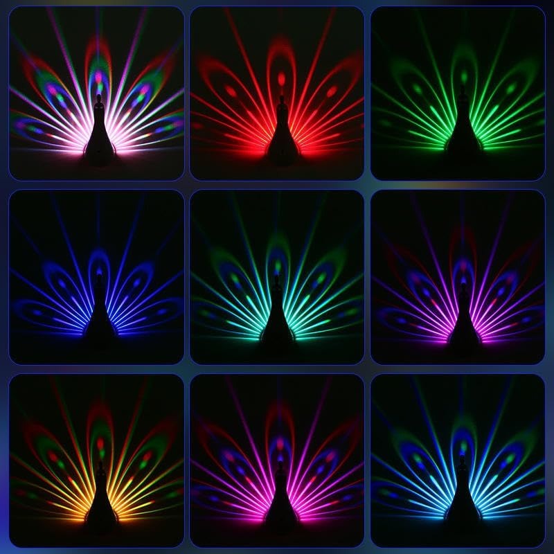 Peacock Colorful Wall Lamp
