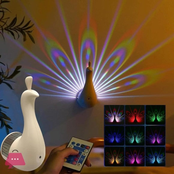 Peacock Colorful Wall Lamp
