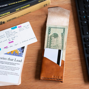 Handmade Full Grain Leather Trifold Wallet