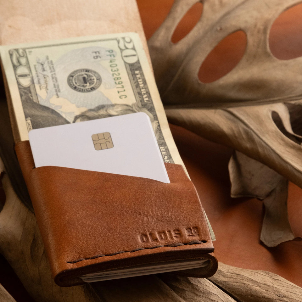 Handmade Full Grain Leather Trifold Wallet