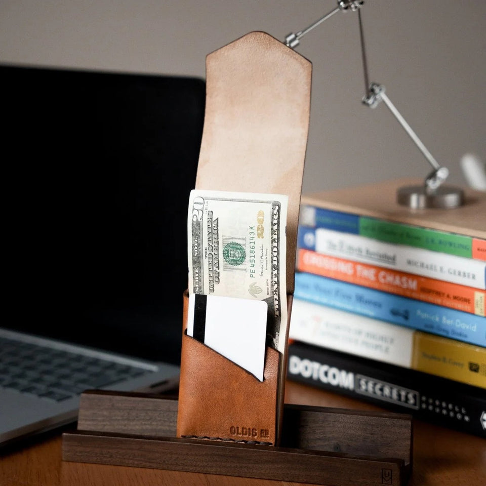 Handmade Full Grain Leather Trifold Wallet