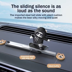 Cute Car Dashboard Sliding Panda