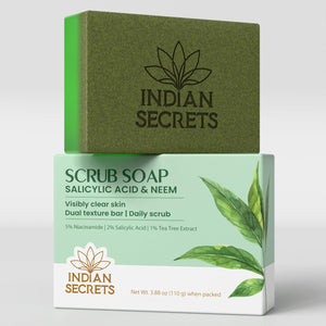 Indian Secrets Salicylic Acid & Neem Scrub Soap