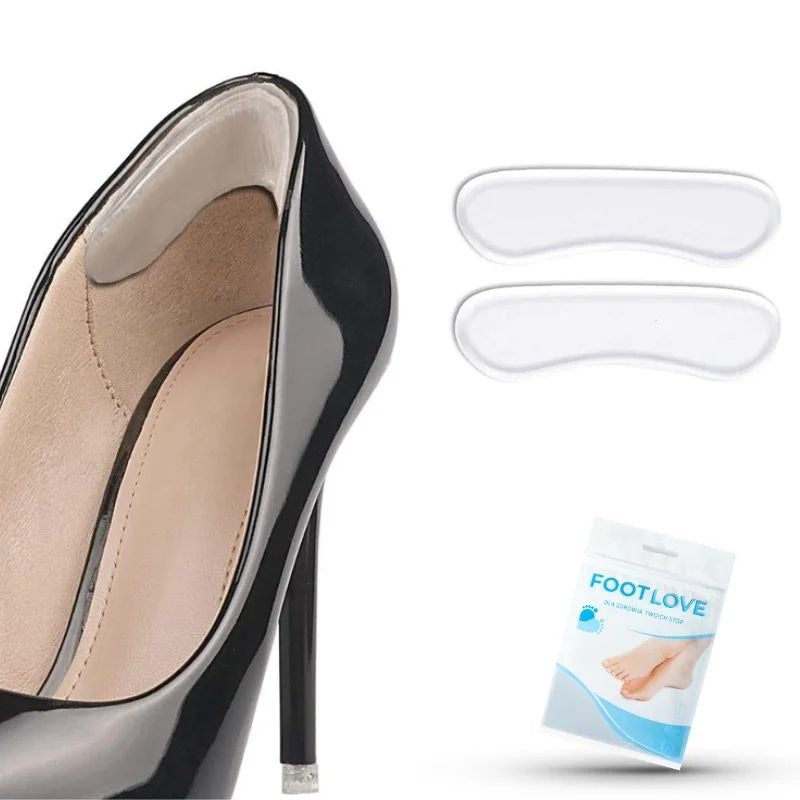 Non-Slip Round Heel Gel Insole-Pair