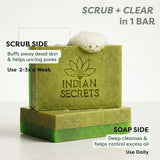 Indian Secrets Salicylic Acid & Neem Scrub Soap