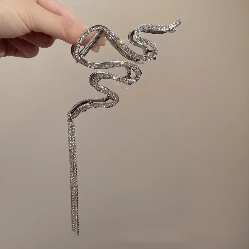 ✨Trendy Elegant Silver Plated Wave Hair Clip✨