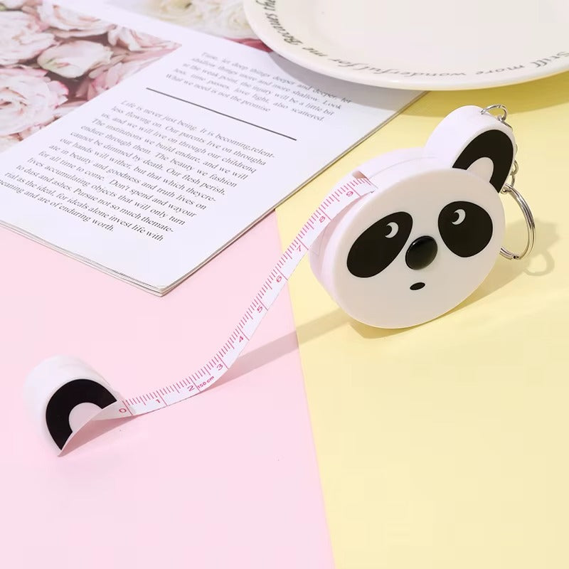 Cute Measure Tape Animal Shape key Ring