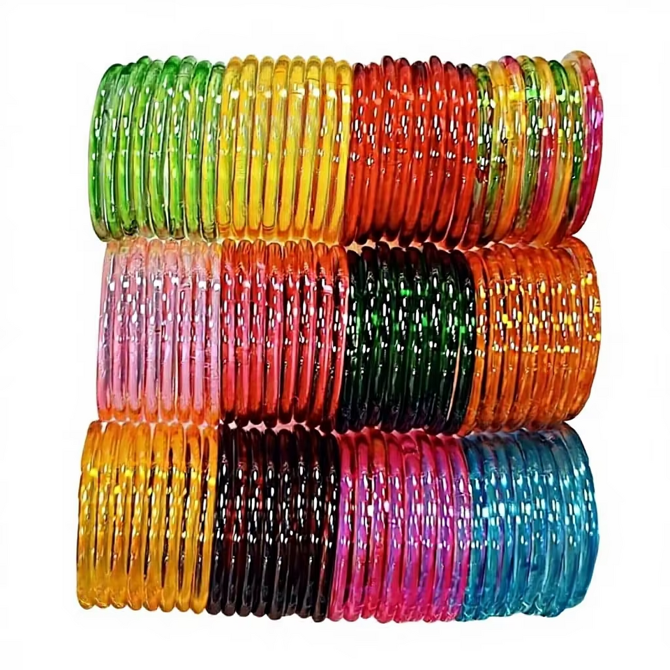 Trendy Glossy Jelly Bangles
