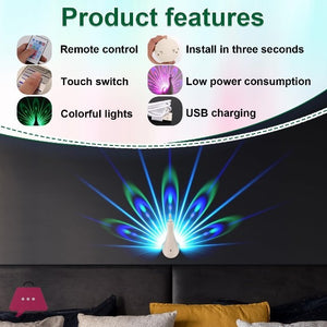 Peacock Colorful Wall Lamp