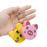 Cute Measure Tape Animal Shape key Ring