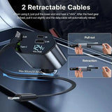4 IN 1 Retractable Car Phone Charger