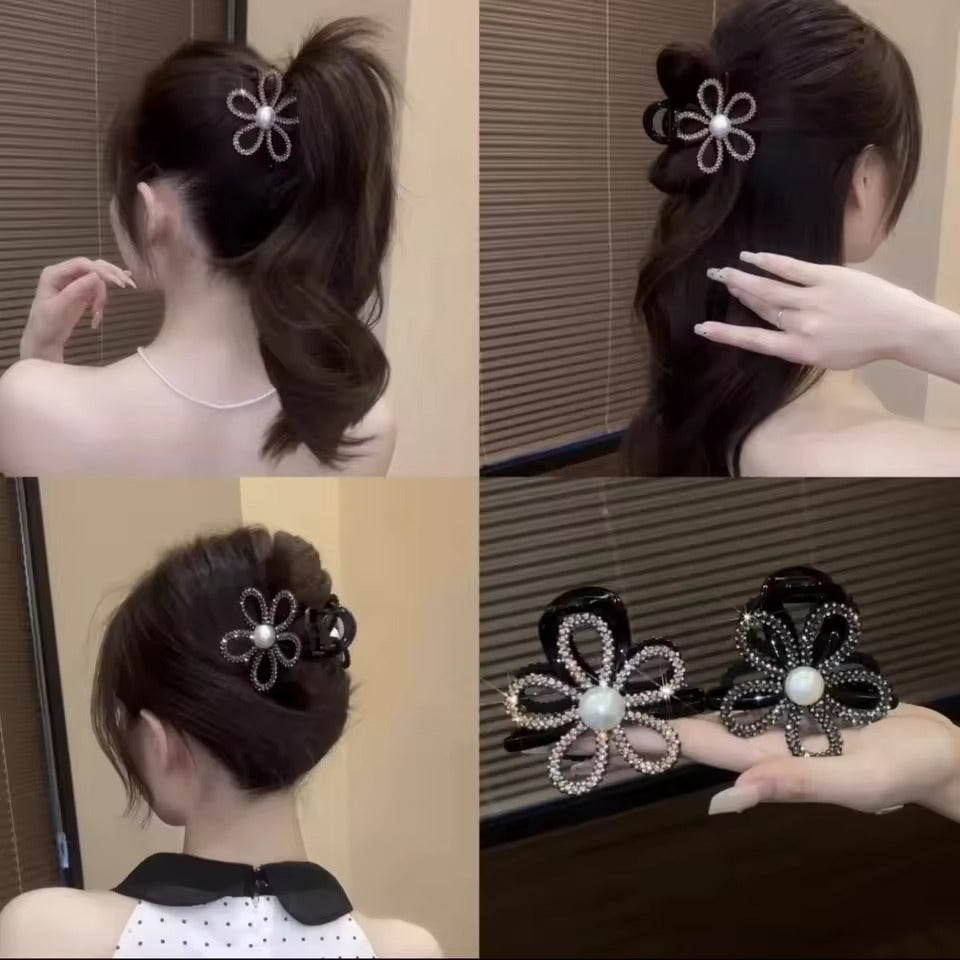 Flash Diamond Sunflower Hair Clip