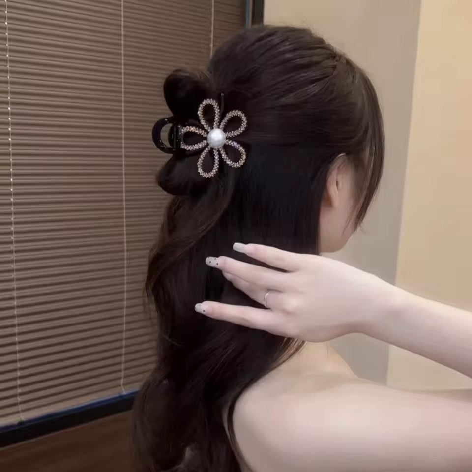 Flash Diamond Sunflower Hair Clip