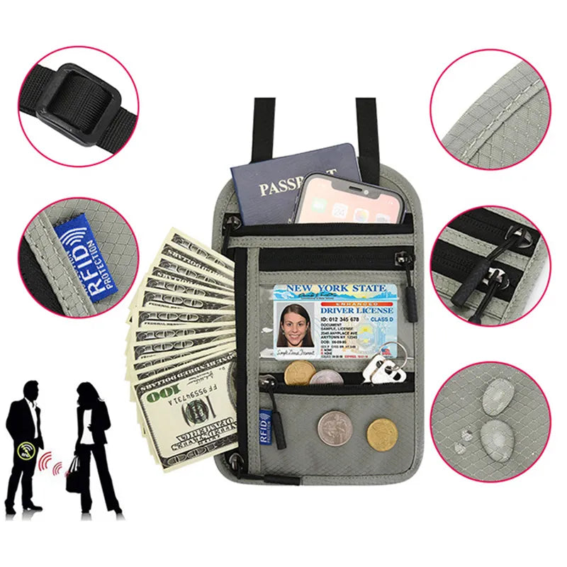 RFID Crossbody Shoulder Storage Bag