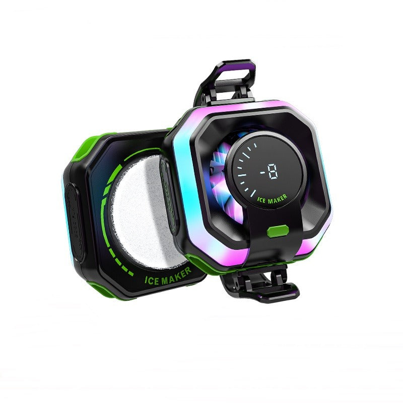 RGB Semiconductor Gaming Fan with Digital Temperature Display for iPhone & Android