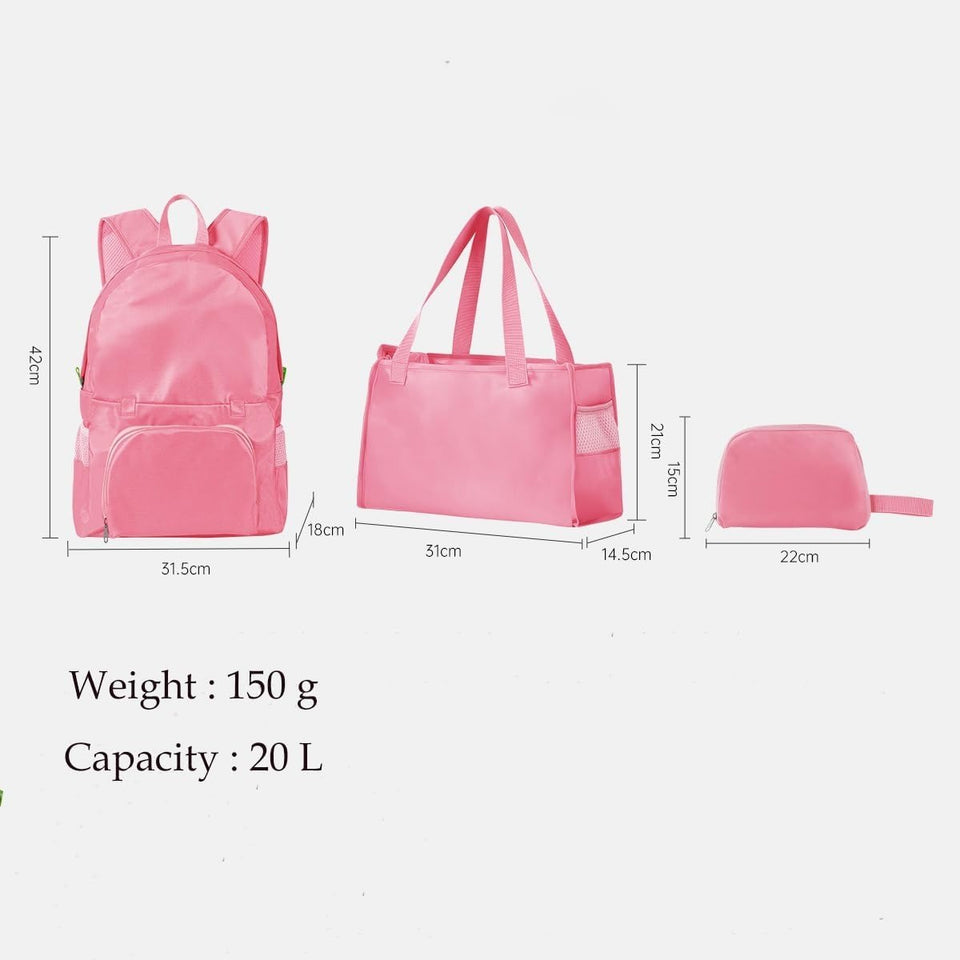 3-in-1 lightweight and foldable bag