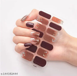 Different Design Gel Nail Stickers ( Pack of 36 Nails )