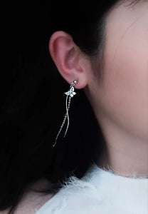 Sparkling Butterfly tassel Earrings