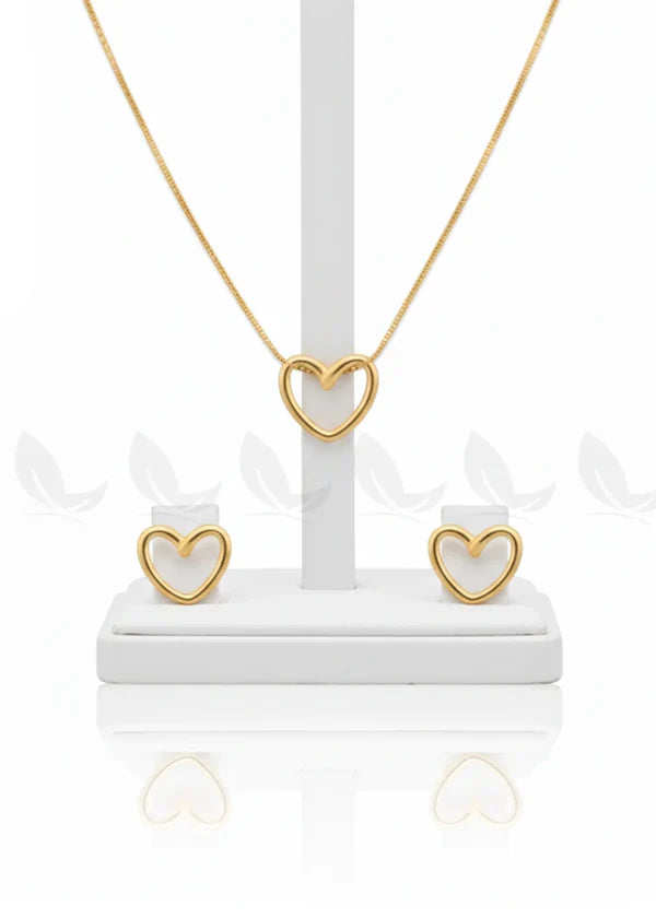 Valentine Special Heart Necklace Set