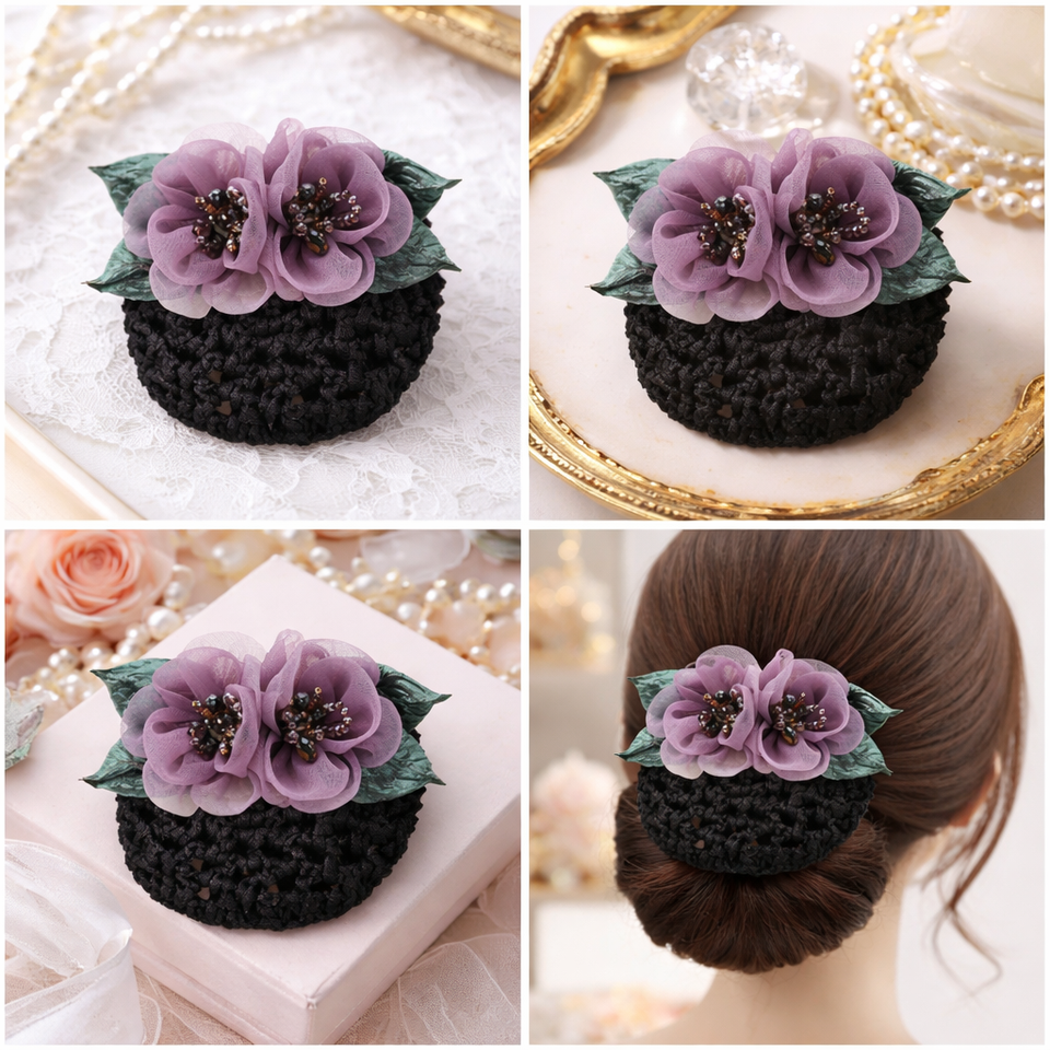 Korean Style Flower Hair Bun