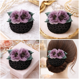 Korean Style Flower Hair Bun