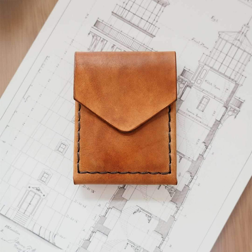 Handmade Full Grain Leather Trifold Wallet