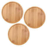 Bamboo Plate Serving Tray Pack of 2