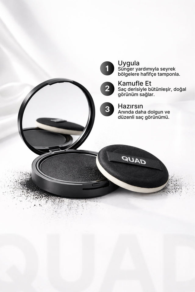 Quad Hair Concealer Powder – Instant Natural Density ( china import )