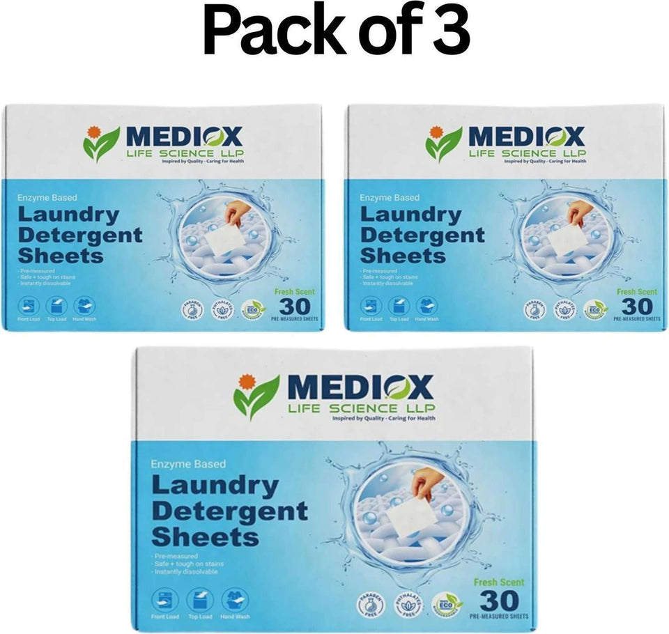 MEDIOX Laundry Detergent Sheets Detergent Pod (Pack of 50 sheet )