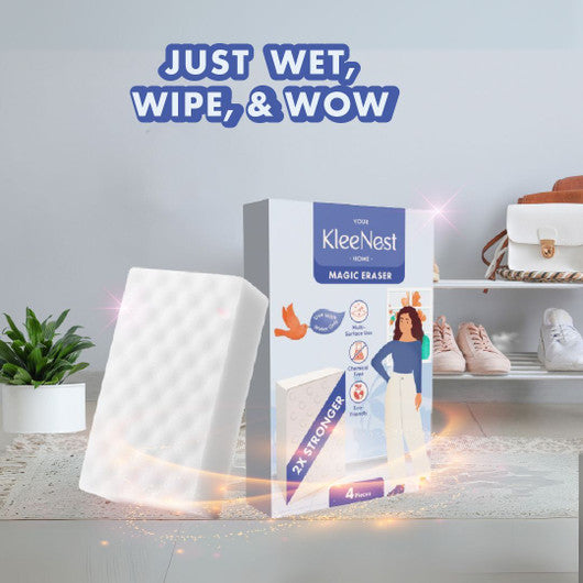Kleenest Magic Eraser Cleaning Sponge|Pack of 4