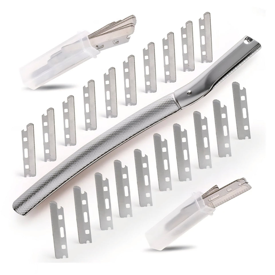 Premium Metal Pro Facial Razor with Travel Case ( pack of  3 )