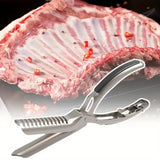 Rib Membrane Remover Kitchen Stainless Steel Tool for BBQ Rib Skin Removal