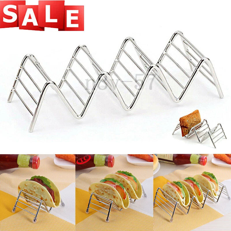 Stainless Steel Taco Rack Stand Holder