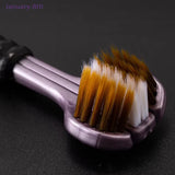 Triple Sided Toothbrush Triple Head Wrap Household Soft Bristles Cleaning Daily Sensory Toothbrush