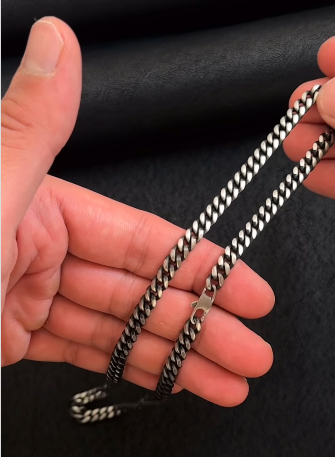 Silver Curb Chain